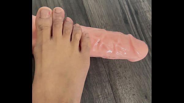 Cock extension/dildo foot play