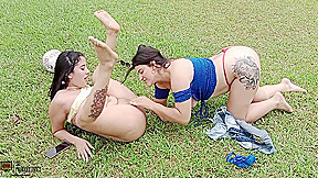 Colombian Lesbians Licking Their Pussies In A Private Estate – Porn In Spanish